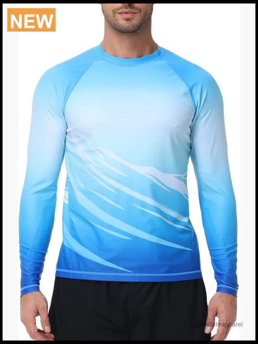 Men's Long Sleeve UPF 50+ Rash Guard Quick Dry Swim Shirt